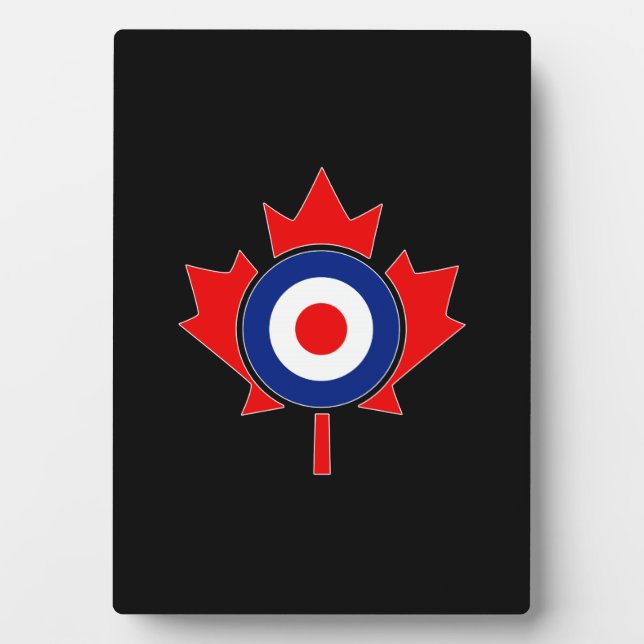Canadian Maple Leaf Roundel Mod CANADA Plaque (Front)