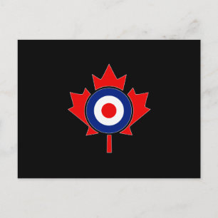 Canadian Maple Leaf Roundel Mod CANADA Postcard