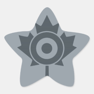 Canadian Maple Leaf Roundel Mod Graphic Star Sticker