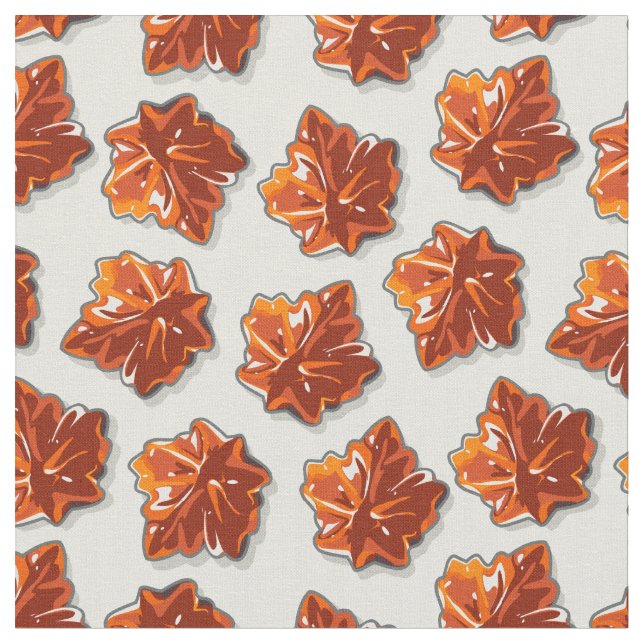 Canadian Maple Syrup Candy Pattern Fabric (Close Up)