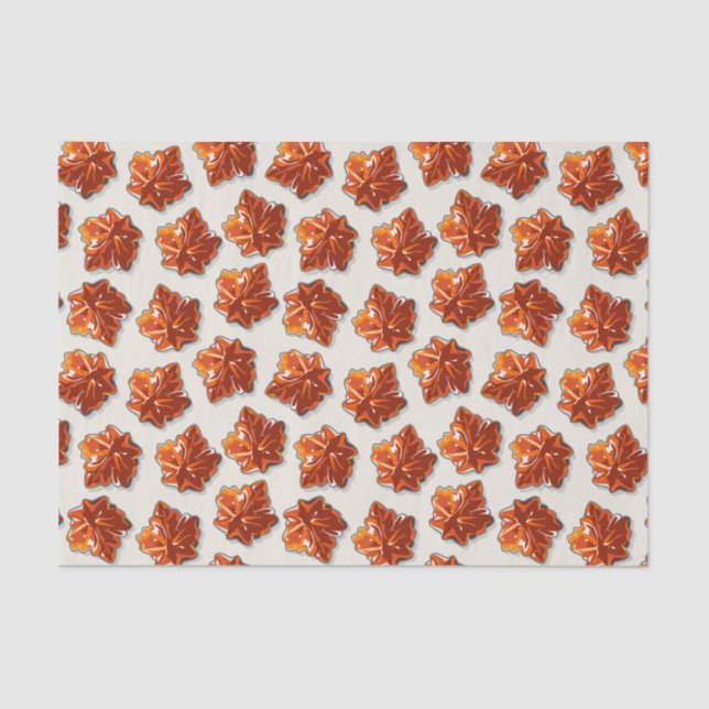 Canadian Maple Syrup Candy Pattern Tissue Paper (Front)