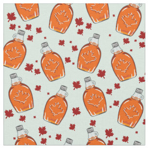 Canadian Maple Syrup Pattern Fabric