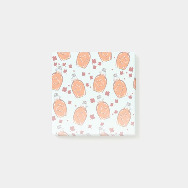 Canadian Maple Syrup Pattern Post-it Notes (Front)