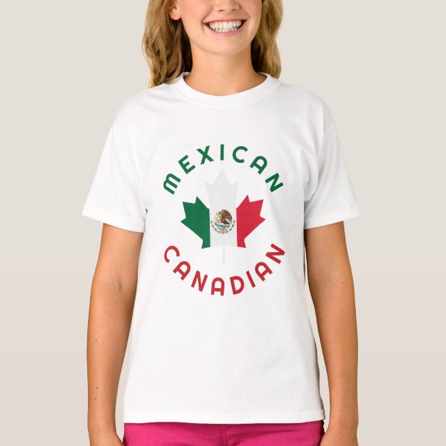 Canadian Mexican Roots  T-Shirt (Front)