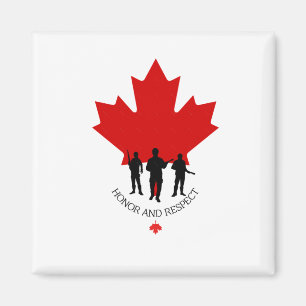 Canadian Military Veteran Sticker Magnet
