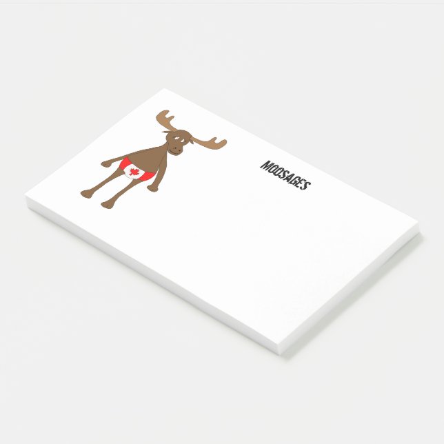 Canadian Moosage Post-it Notes (Angled)