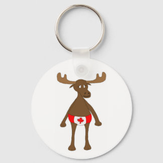 Canadian Moose Key Ring