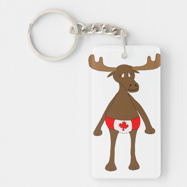 Canadian Moose Key Ring (Front)