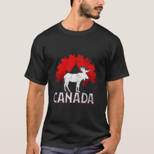 Canadian Moose Maple Leaf Animal Canada T-Shirt