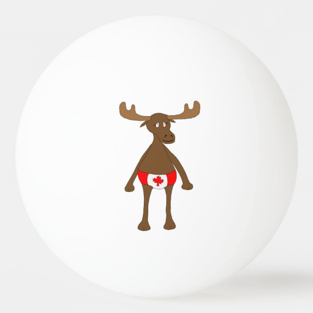 Canadian Moose Ping Pong Ball (Front)