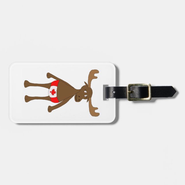 Canadian Moose without background Luggage Tag (Front Horizontal)
