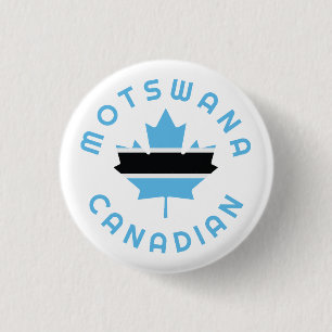 Canadian Motswana  Roots 3 Cm Round Badge