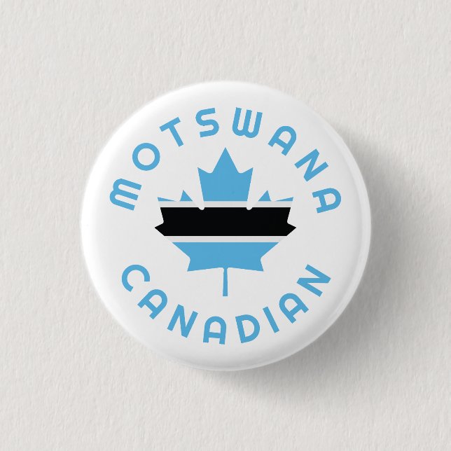 Canadian Motswana  Roots 3 Cm Round Badge (Front)
