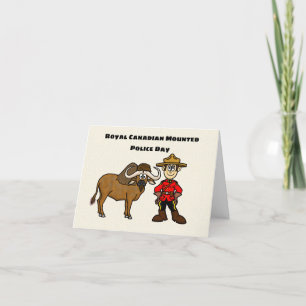 Canadian Mounted Police Day Card Mountie Buffalo