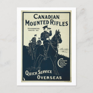 Canadian Mounted Rifles Postcard