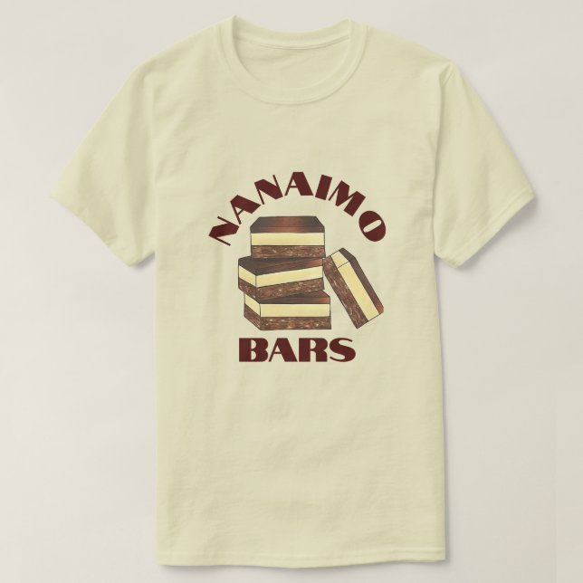 Canadian Nanaimo Bar BC Canada Bakery Dessert Food T-Shirt (Design Front)