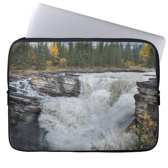 Canadian National Park, Athabasca Falls Laptop Sleeve (Front)