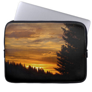 Canadian Nature Landscape Lake Sunset Laptop Sleeve