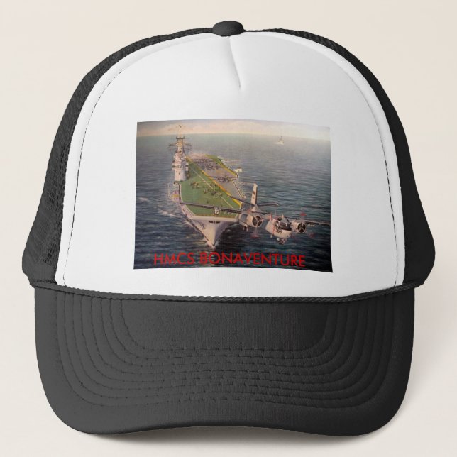 CANADIAN NAVY HMCS BONAVENTURE TRUCKER HAT (Front)