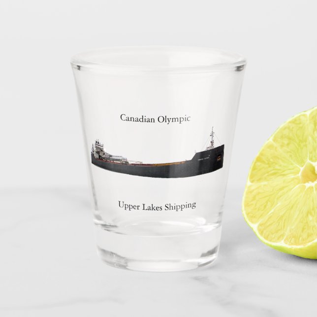 Canadian Olympic shot glass (Front)