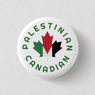 Canadian Palestinian   Roots 3 Cm Round Badge