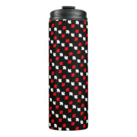 CANADIAN Patriot Red and White Maple on BLACK