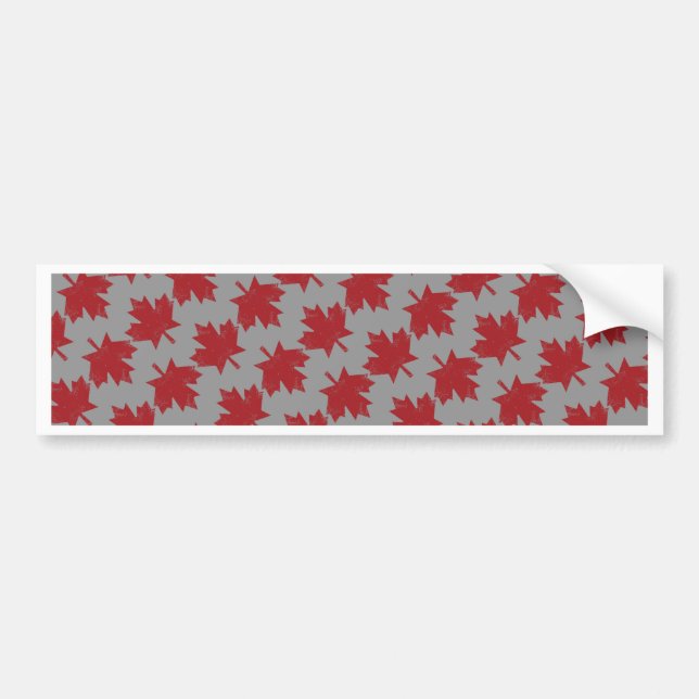 Canadian Pattern Bumper Sticker (Front)