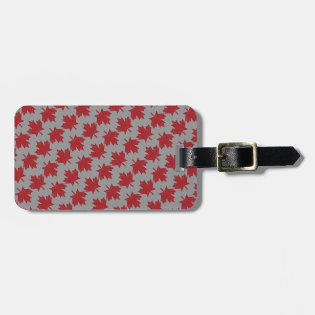 Canadian Pattern Luggage Tag (Front Horizontal)