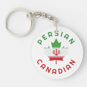 Canadian Persian Roots Key Ring