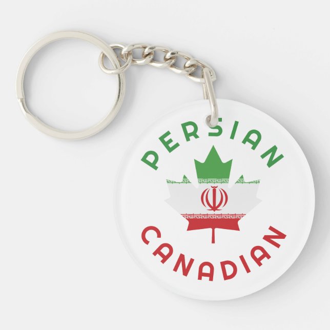 Canadian Persian Roots Key Ring (Front)