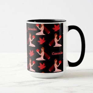 Canadian Pixie with Maple Leaf Mug