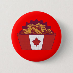 Canadian Poutine 6 Cm Round Badge