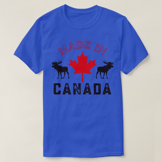 Canadian Pride Made In Canada Maple Leaf T-Shirt (Design Front)