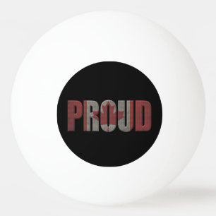 Canadian proud ping pong ball