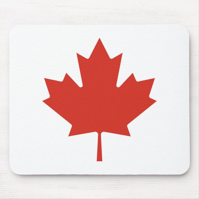 Canadian Red Maple Leaf Canada Mouse Pad (Front)