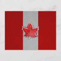 Canadian Red Maple Leaf in Carbon Fiber looks