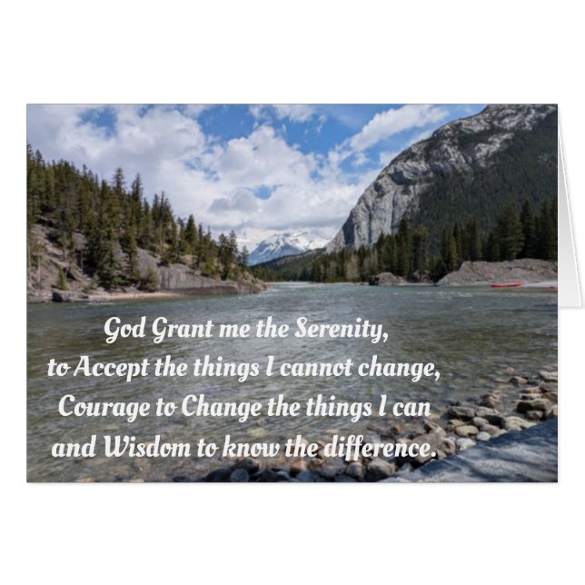 Canadian River Serenity Prayer (Front Horizontal)