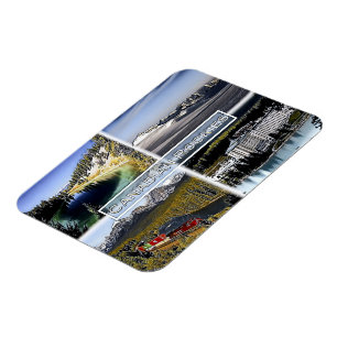 Canadian Rockies - Canada - Mosaic - Magnet