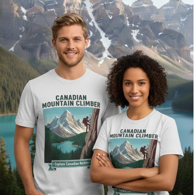 Canadian Rockies Climber Explore Mountain Adventur Tri-Blend Shirt (Creator Uploaded)