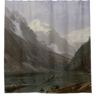 Canadian Rockies Lake Louise Albert Bierstadt Shower Curtain