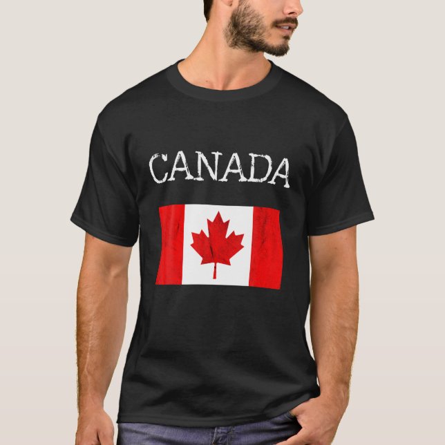 Canadian Roots Canada Maple Leaf Canadian Pride Ca T-Shirt (Front)