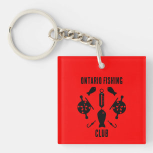 Canadian Salmon Fishing Key Ring