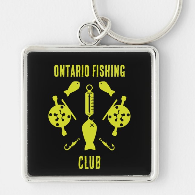 Canadian Salmon Fishing Key Ring (Front)