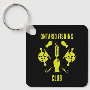 Canadian Salmon Fishing Key Ring
