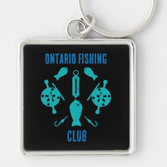 Canadian Salmon Fishing Key Ring (Front)