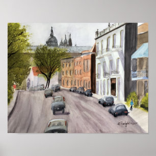 CANADIAN SCENES: MONTREAL -  WATERCOLOR POSTER