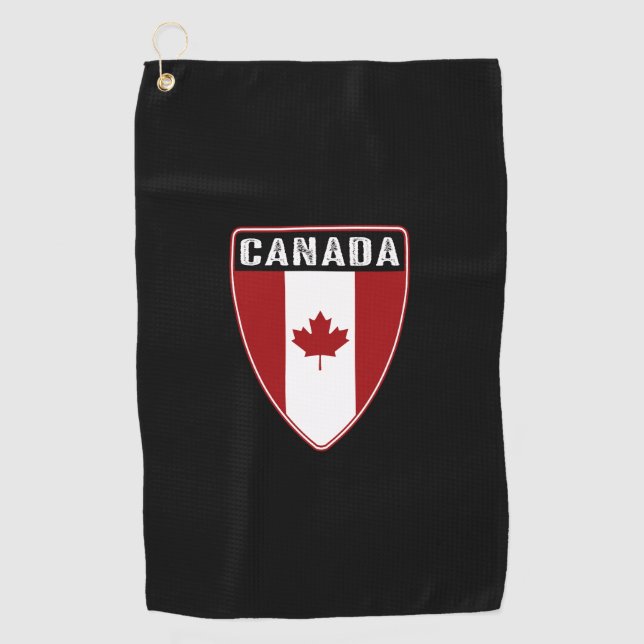 Canadian Shield Golf Towel (Front)
