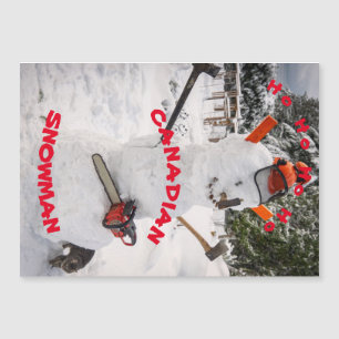 Canadian Snowman - A true Canadian Lumberjack