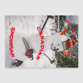 Canadian Snowman - A true Canadian Lumberjack