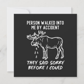 Canadian Sorry Moose Card